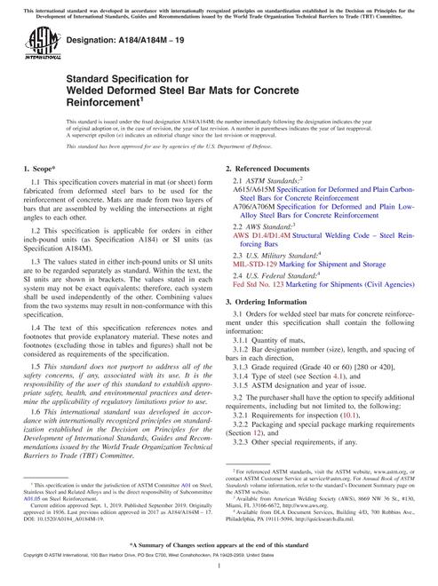 ASTM A184/A184M-19