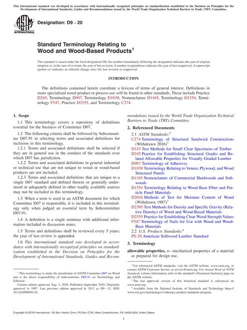 ASTM D9-20