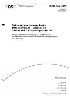 DANSK DS/ISO/PAS 16917