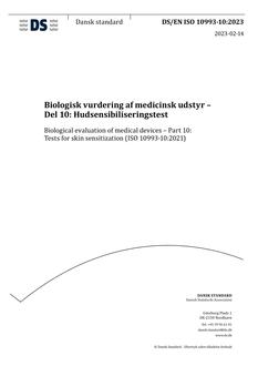 DANSK DS/EN ISO 10993-10