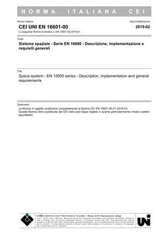 CEI UNI EN 16601-00