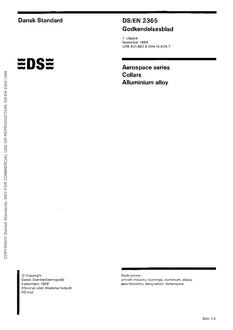 DANSK DS/EN 2365