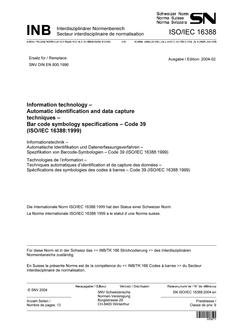 SNV SN ISO/IEC 16388