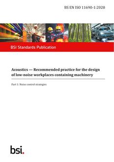BS EN ISO 11690-1:2020