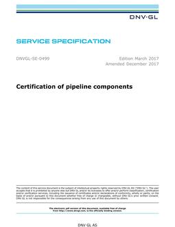 DNV DNVGL-SE-0499