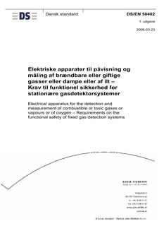 DANSK DS/EN 50402