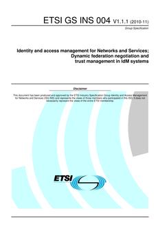 ETSI GS INS 004