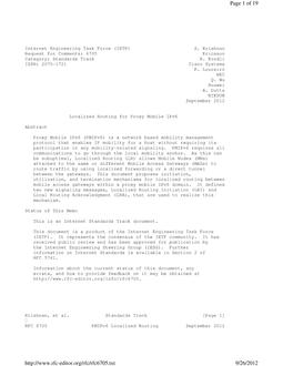 IETF RFC 6705