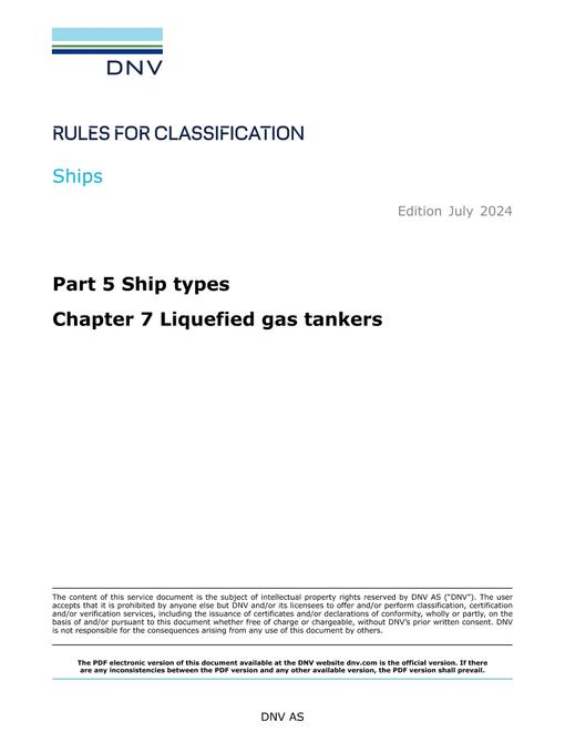 DNV DNV-RU-SHIPS PART 5 CHAPTER 7