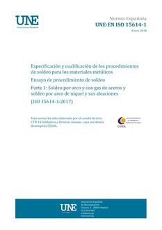 AENOR UNE-EN ISO 15614-1