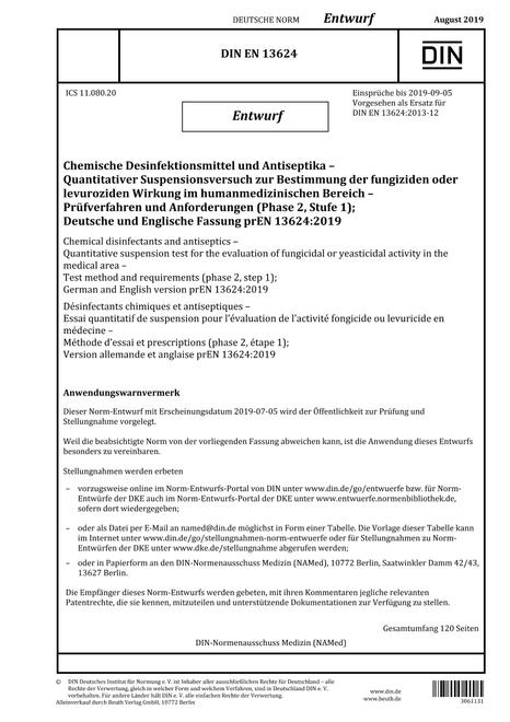 DIN EN 13624 - DRAFT