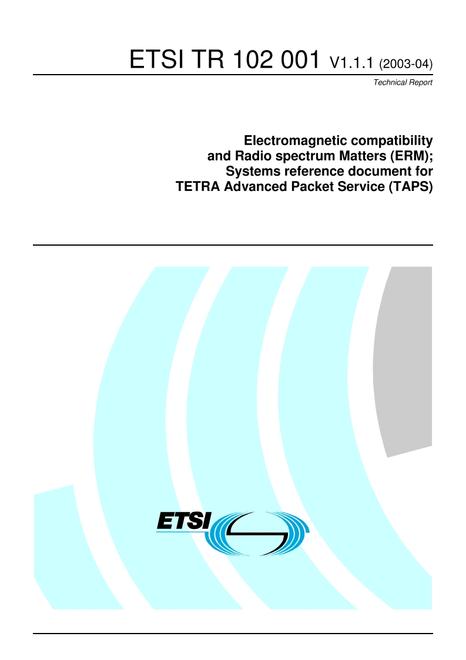 ETSI TR 102 001