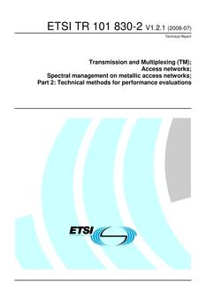 ETSI TR 101 830-2