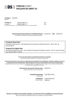 DANSK DSF/PREN ISO 28927-13