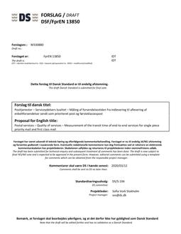 DANSK DSF/FPREN 13850