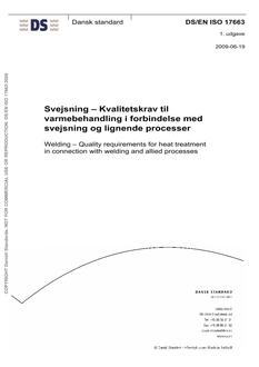 DANSK DS/EN ISO 17663