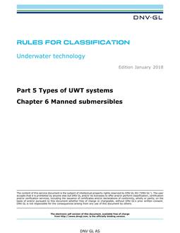 DNV DNVGL-RU-UWT PART 5 CHAPTER 6