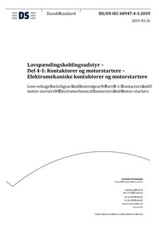 DANSK DS/EN IEC 60947-4-1