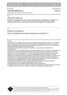 CEI EN 60079-31