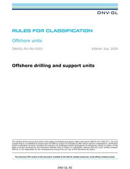 DNV DNVGL-RU-OU-0101