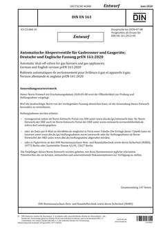 DIN EN 161 - DRAFT