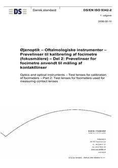 DANSK DS/EN ISO 9342-2