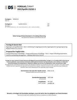 DANSK DSF/FPREN 15232-1