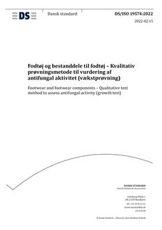 DANSK DS/ISO 19574