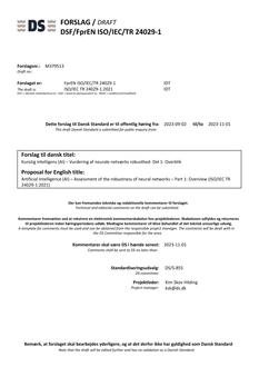 DANSK DSF/FPREN ISO/IEC/TR 24029-1