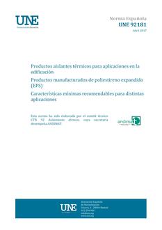 AENOR UNE 92181