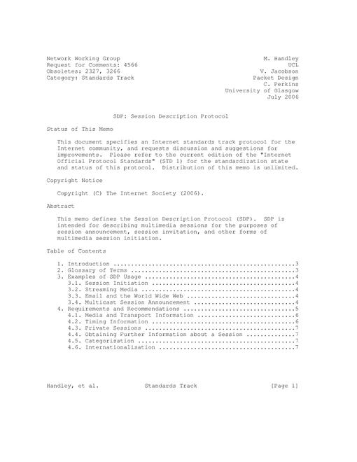 IETF RFC 4566