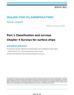 DNV DNVGL-RU-NAVAL PART 1 CHAPTER 4