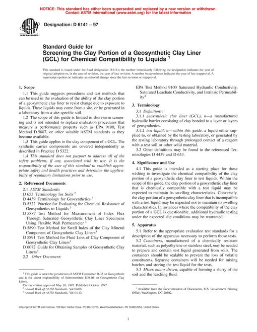 ASTM D6141-97