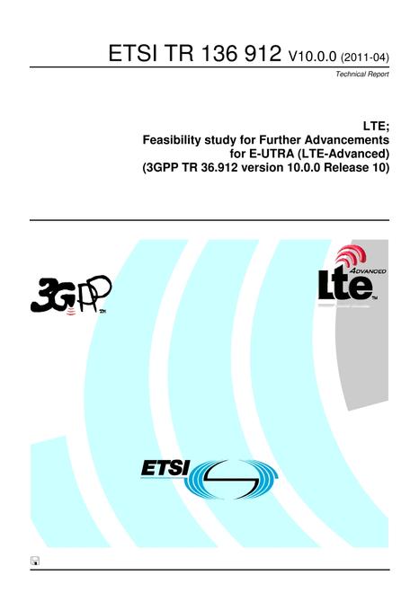 ETSI TR 136 912