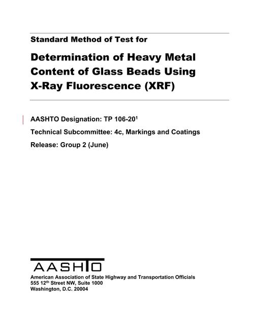 AASHTO TP 106-20