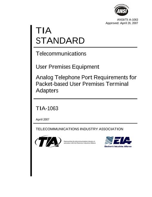 TIA ANSI/TIA-1063