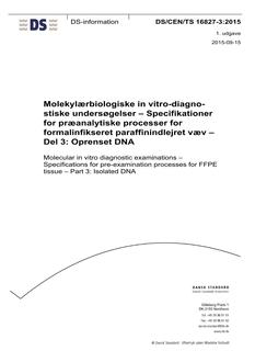 DANSK DS/CEN/TS 16827-3