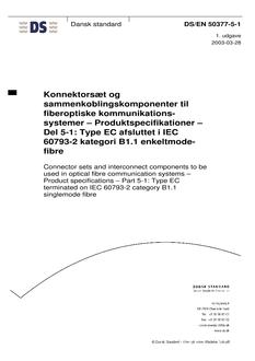DANSK DS/EN 50377-5-1