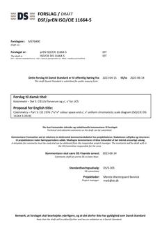 DANSK DSF/PREN ISO/CIE 11664-5