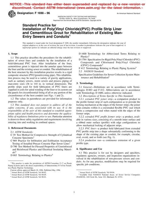 ASTM F1698-96