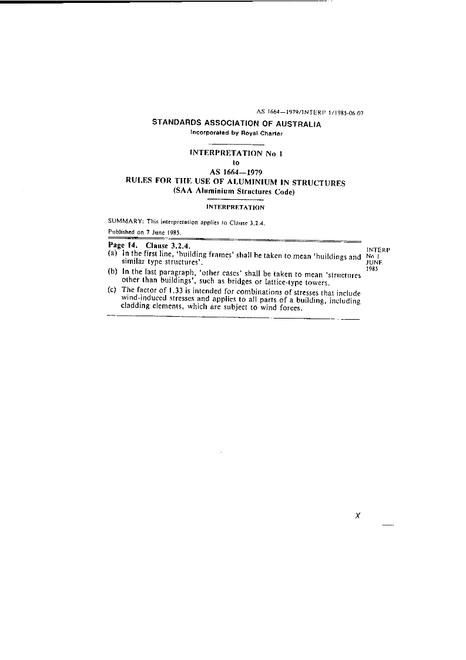 AS 1664-1979/INTERP 1-1985