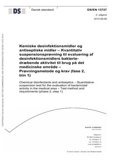 DANSK DS/EN 13727