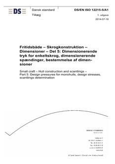 DANSK DS/EN ISO 12215-5