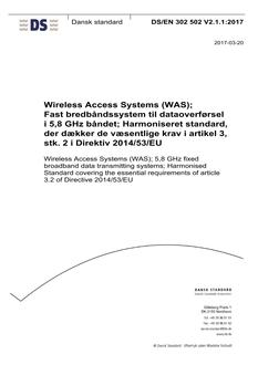 DANSK DS/EN 302 502 V2.1.1