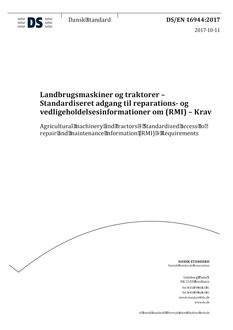 DANSK DS/EN 16944