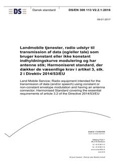 DANSK DS/EN 300 113 V2.2.1