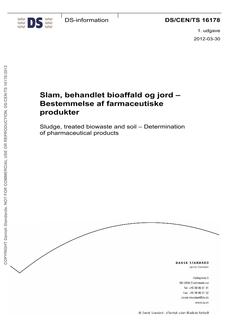 DANSK DS/CEN/TS 16178