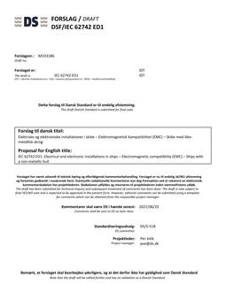 DANSK DSF/IEC 62742 ED1