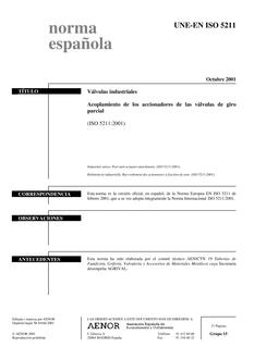 AENOR UNE-EN ISO 5211
