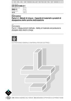 CEI EN 61340-2-1